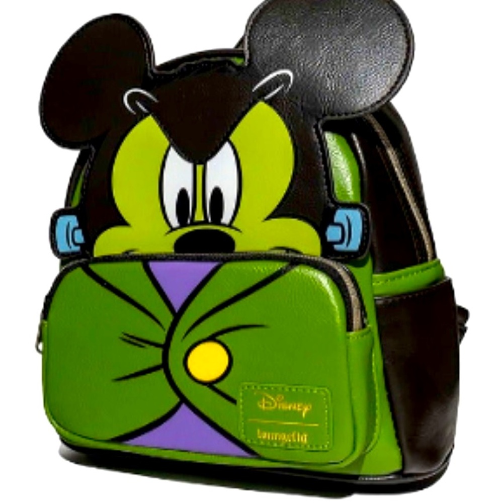 Mickey Mouse glow in the dark lounge fly backpack and matching wallet